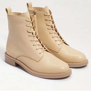 NWT Sam Edelman Nina Combat Boots in
Eggshell Leather size 8.5